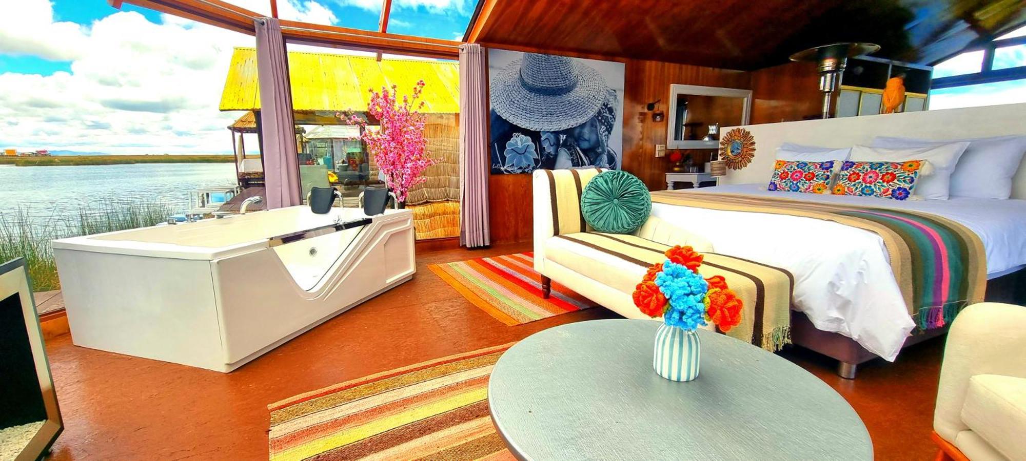 Uros Kay Pacha Lodge Puno Rom bilde